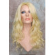 GABBY | Light Blonde Long Wig Long Barrel Curls Skin Part HEAT OK