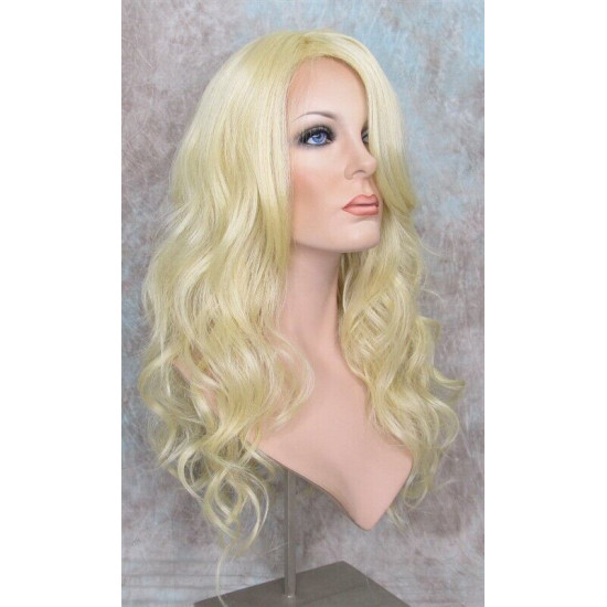 GABBY | Light Blonde Long Wig Long Barrel Curls Skin Part HEAT OK