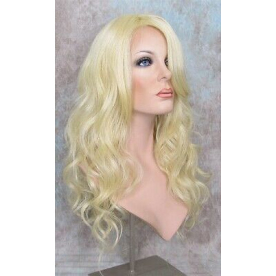 GABBY | Light Blonde Long Wig Long Barrel Curls Skin Part HEAT OK
