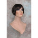 GIGI | Sexy Dark Brown Short Wig Bob Style Skin Crown Tapered Back 4
