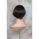 GIGI | Sexy Dark Brown Short Wig Bob Style Skin Crown Tapered Back 4
