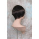 GIGI | Sexy Dark Brown Short Wig Bob Style Skin Crown Tapered Back 4