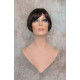 GIGI | Sexy Dark Brown Short Wig Bob Style Skin Crown Tapered Back 4