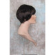 GIGI | Sexy Dark Brown Short Wig Bob Style Skin Crown Tapered Back 4