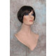 GIGI | Sexy Dark Brown Short Wig Bob Style Skin Crown Tapered Back 4