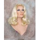 ANGELA 750 | Light Blonde Medium Wig Gentle Waves Skin Top No Bang