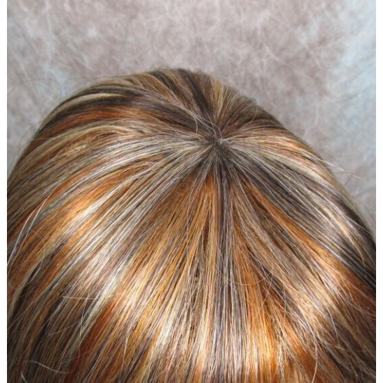 HANNAH | Auburn Mix Long Wig Feathered Layers Bangs 