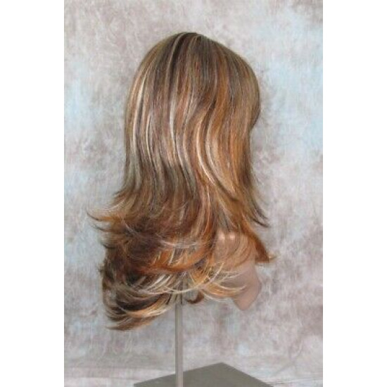 HANNAH | Auburn Mix Long Wig Feathered Layers Bangs 