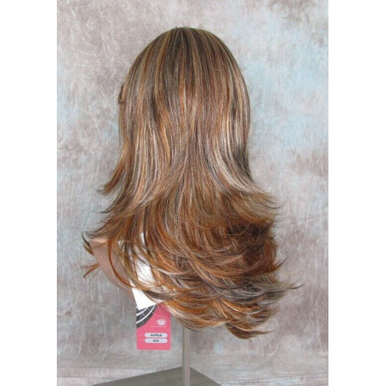 HANNAH | Auburn Mix Long Wig Feathered Layers Bangs 