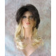 ROCKER | 2 Tone Dark Brown Top Over Blonde Long Wig Choppy Layers | Adora