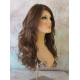 GABBY | Brown Strawberry Auburn Long Wig Barrel Curls Skin Part HEAT OK 