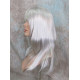 ALICIA | Silver Gray Long Wig Layered Bangs Skin Part 
