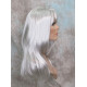 ALICIA | Silver Gray Long Wig Layered Bangs Skin Part 