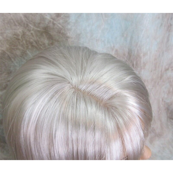 ALICIA | Silver Gray Long Wig Layered Bangs Skin Part 