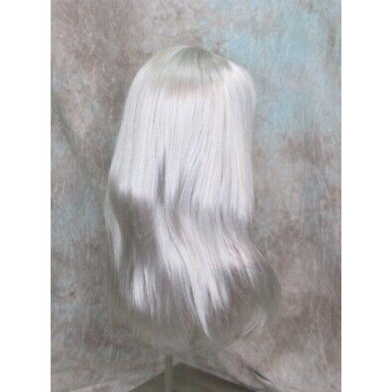 ALICIA | Silver Gray Long Wig Layered Bangs Skin Part 