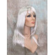 ALICIA | Silver Gray Long Wig Layered Bangs Skin Part 
