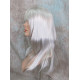 ALICIA | Silver Gray Long Wig Layered Bangs Skin Part 