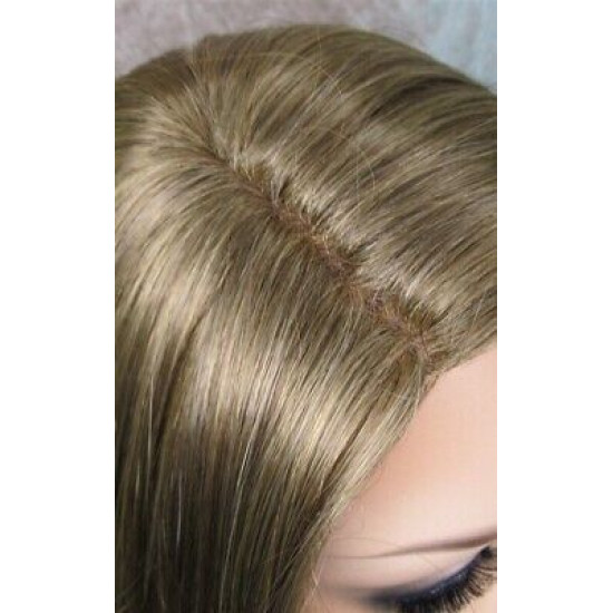 BRITTNEY | Light Brown Mix Long Monofilament Wig Side Part Face Frame Layers 