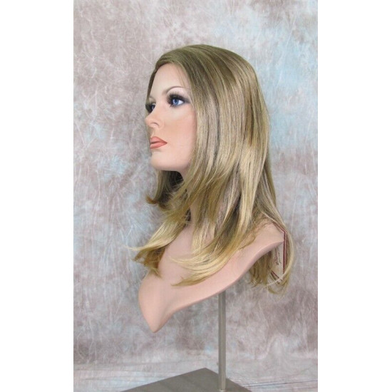BRITTNEY | Light Brown Mix Long Monofilament Wig Side Part Face Frame Layers 