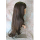 ROSEMARY | Dark Brown Auburn Mix Long Layered Wig Bangs Skin Part 