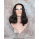 ANGELA 750 | Dark Brown Medium Wig Gentle Waves Skin Top No Bang