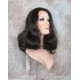 ANGELA 750 | Dark Brown Medium Wig Gentle Waves Skin Top No Bang