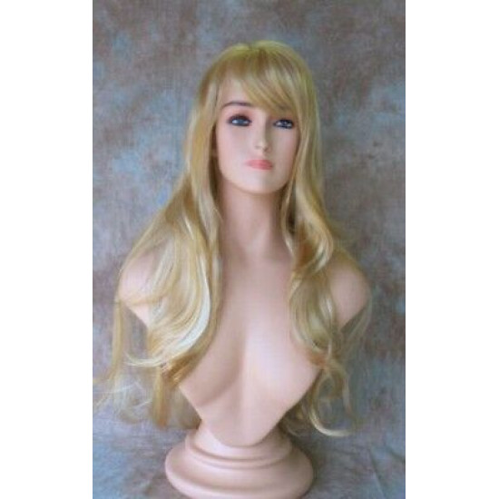 CARMEN | Long Wig COLOR CHOICE Gentle Layers Side Swept Bangs Skin Part 