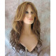 GABBY | Medium Brown Mix Long Wig Barrel Curls Skin Part HEAT OK Wigs