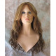 GABBY | Medium Brown Mix Long Wig Barrel Curls Skin Part HEAT OK Wigs