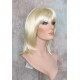CHEYENNE | Light Blonde Medium Wig Beveled Face Frame Layers Skin Part Bangs 