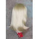 CHEYENNE | Light Blonde Medium Wig Beveled Face Frame Layers Skin Part Bangs 