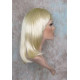 CHEYENNE | Light Blonde Medium Wig Beveled Face Frame Layers Skin Part Bangs 