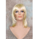 CHEYENNE | Light Blonde Medium Wig Beveled Face Frame Layers Skin Part Bangs 