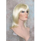 CHEYENNE | Light Blonde Medium Wig Beveled Face Frame Layers Skin Part Bangs 