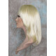 CHEYENNE | Light Blonde Medium Wig Beveled Face Frame Layers Skin Part Bangs 