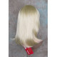 CHEYENNE | Light Blonde Medium Wig Beveled Face Frame Layers Skin Part Bangs 