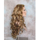 NAOMI | 3 Tone Blonde Auburn Spiral Curls Long Wig Skin Top 