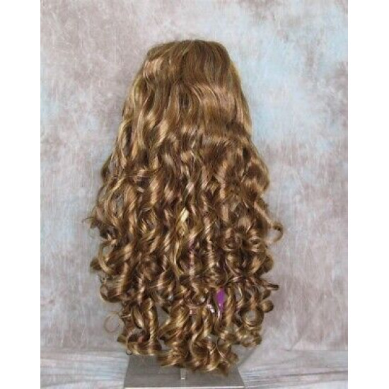 NAOMI | 3 Tone Blonde Auburn Spiral Curls Long Wig Skin Top 