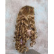 NAOMI | 3 Tone Blonde Auburn Spiral Curls Long Wig Skin Top 