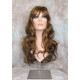 NATALIE B | 3 Tone Brown Auburn Long Wig Layers 26" Wavy Full Skin Top Bangs 