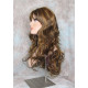 NATALIE B | 3 Tone Brown Auburn Long Wig Layers 26" Wavy Full Skin Top Bangs 