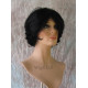 Merrick | Jet Black Short Wig Long Bangs Choppy Layers Messy | Adora 