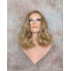 ANGELA 750 | Ash Blonde Mix Medium Wig Gentle Waves Skin Top No Bang