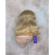 ANGELA 750 | Ash Blonde Mix Medium Wig Gentle Waves Skin Top No Bang