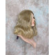 ANGELA 750 | Ash Blonde Mix Medium Wig Gentle Waves Skin Top No Bang
