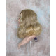 ANGELA 750 | Ash Blonde Mix Medium Wig Gentle Waves Skin Top No Bang