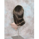 KENDALL | Chestnut Brown Medium Wig Layers Shag Bangs Simulated Part 