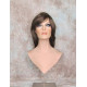 KENDALL | Chestnut Brown Medium Wig Layers Shag Bangs Simulated Part 
