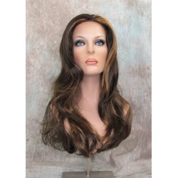 LINDA | Brown Strawberry Long Wig Luscious Layers Full Skin Top 26"