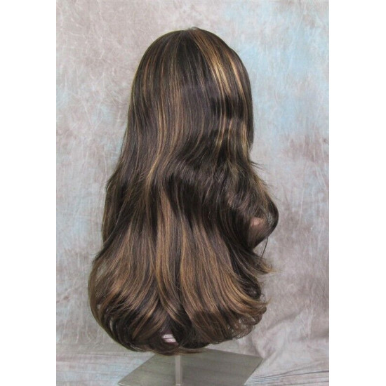 LINDA | Brown Strawberry Long Wig Luscious Layers Full Skin Top 26"